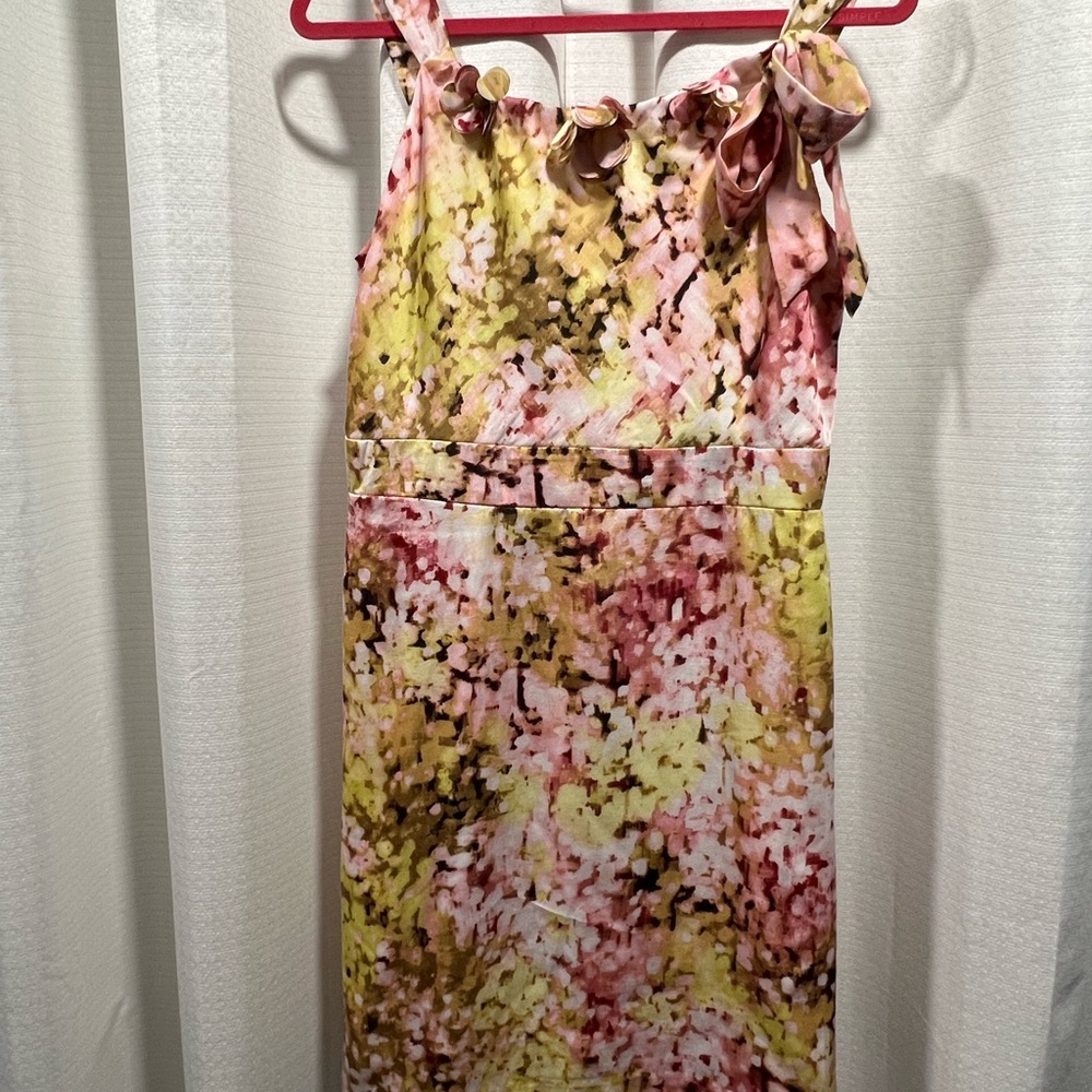 LOFT Vibrant Multi Color Dress In size 6